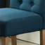 Lot de 2 chaises de salle à manger bleues en bois massif - Excellent revêtement, élégantes et confortables.