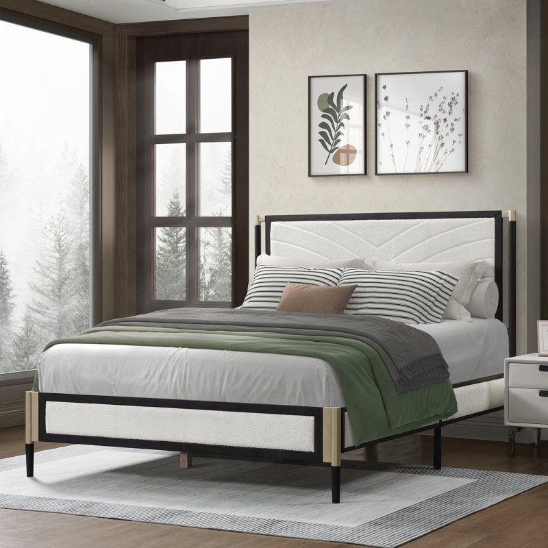 Lucero Upholstered Platform Bed, Queen