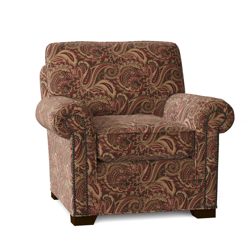 Fauteuil de 41 po de large Adrena, Non, Laiton foncé, Grand ciel 21