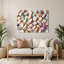 Dessert Macarons beige, art mural en métal-155770390