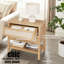 Ensemble de 2 tables de chevet avec tiroirs et tablette de rangement-1446394611