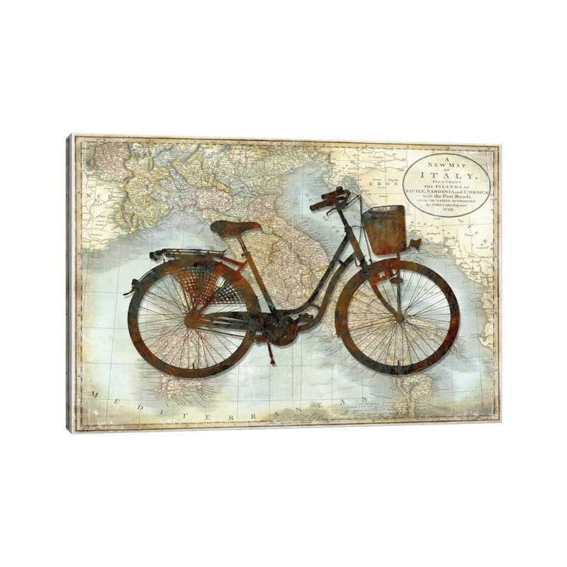 Bike Italy by Amanda Wade - Wrapped Canvas Print, 66.04 cm H x 45.72 cm W x 1.91 cm D