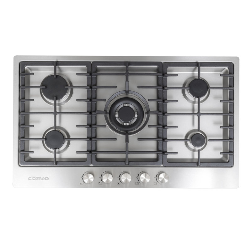 Cosmo 30" Stainless Steel Natural Gas 5 Burner Cooktop