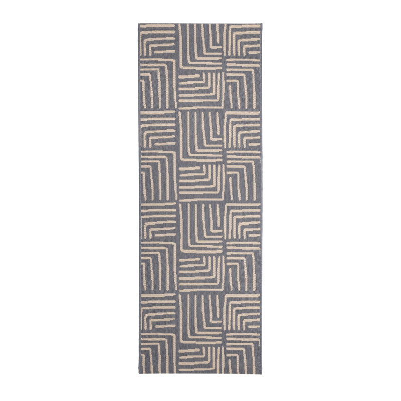 COUNTY PATCHES NAVY 120/170cm, Runner 67 x 200 cm