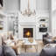 Lustre classique à 9 lumières de style bougie avec détails en bois Aurora -799613244-799613245
