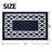 Home Decor Luxury Non-Slip Rubber Backing Safety Soft Runner Area Carpet Floor Area Rug Indoor Interior Accent Decorative Mat, Navy Blue Color Moroccan Trellis Design, 20 x 32 Inch-1459064984