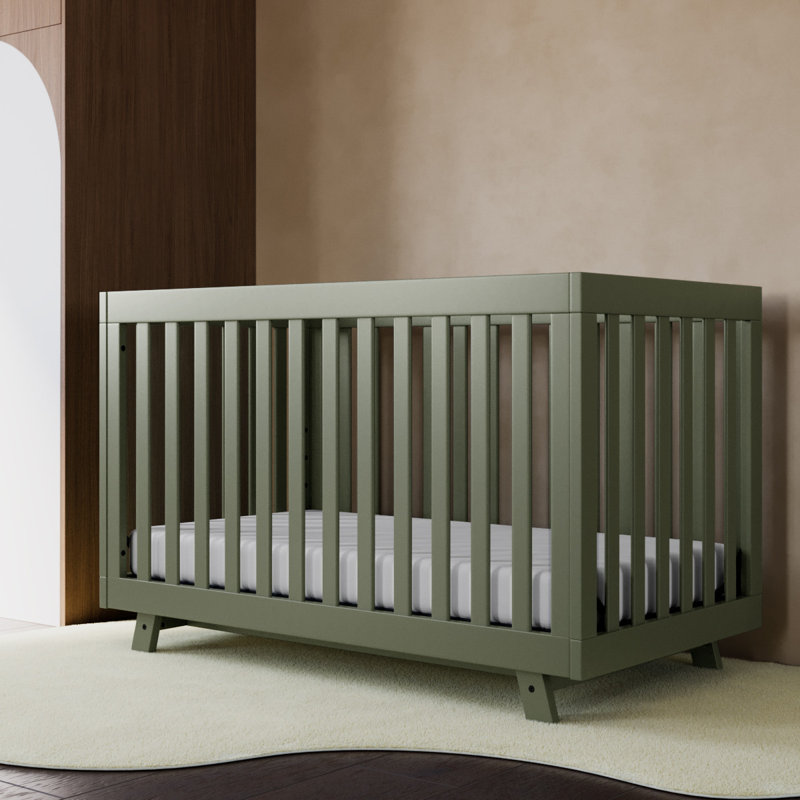 Lit de bébé convertible 3-en-1 Beckett, Olive, Lit à barreaux