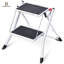Échelle en métal à 2 marches, escabeau pliable, escabeau