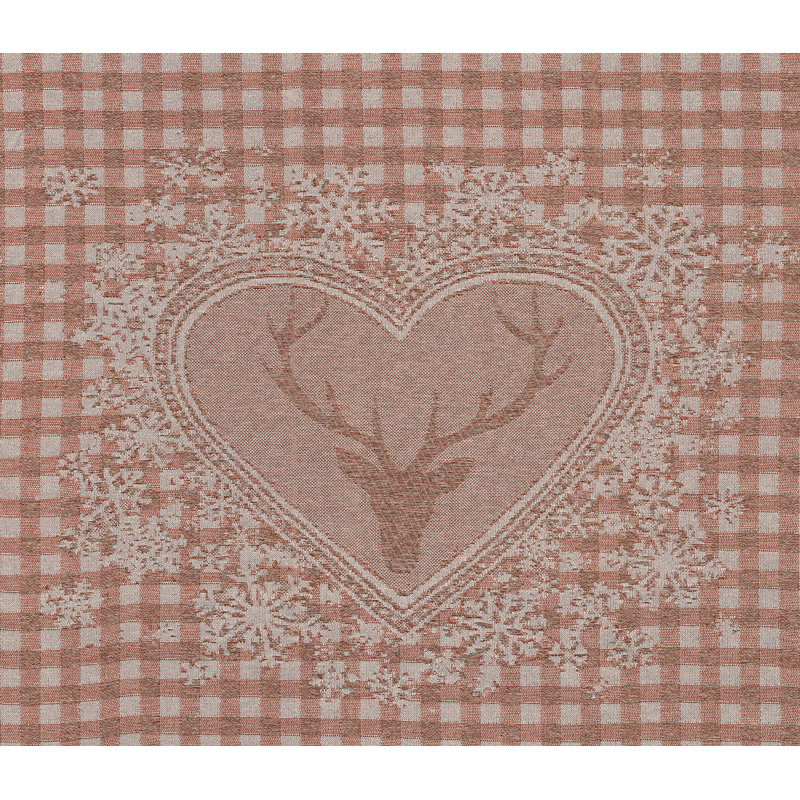 Devos Room Darkening Curtain Panel, 132cm Width x 145cm Drop, Brown/Grey