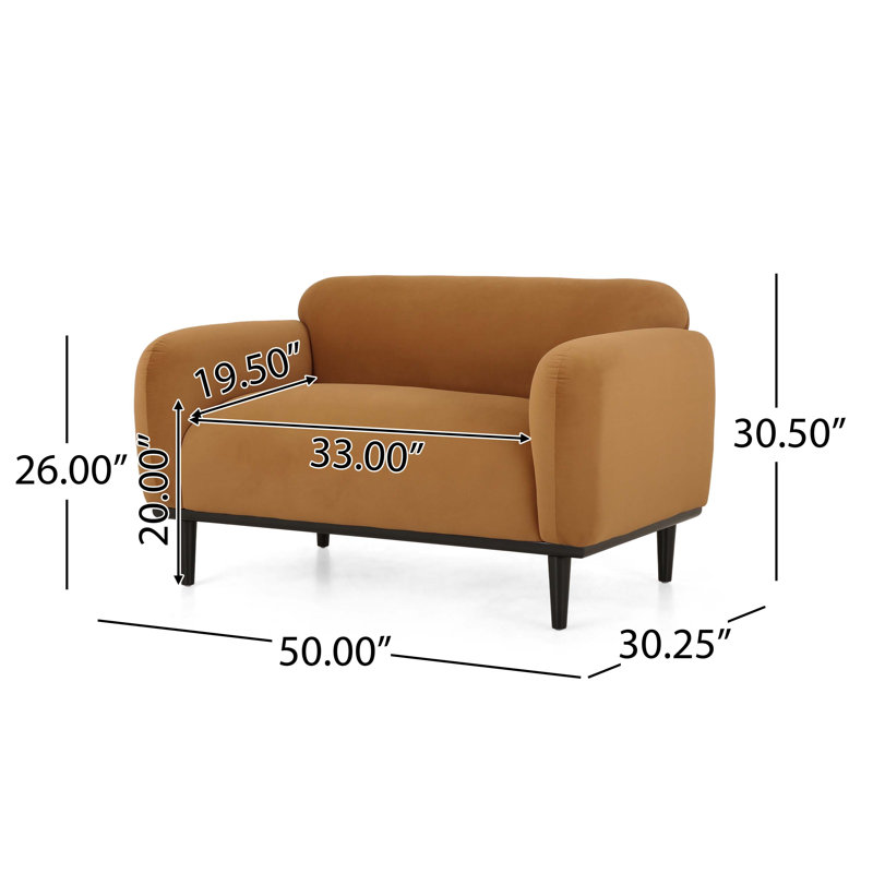 Chaise d'appoint 50 "Modern, Polyester jaune