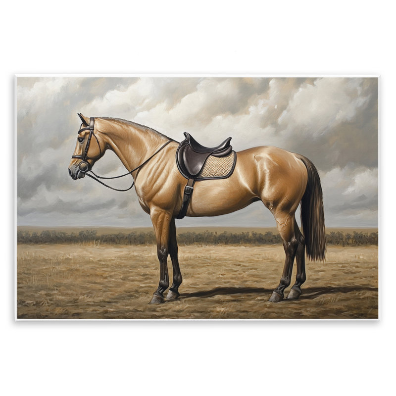 Plaque murale brillante avec jupe de cheval, design par Petal Prints Design, 13 x 19