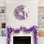 Pre-Lit Flocked Pine Artificial Christmas Wreath - 24" - Clear Lights-83520720