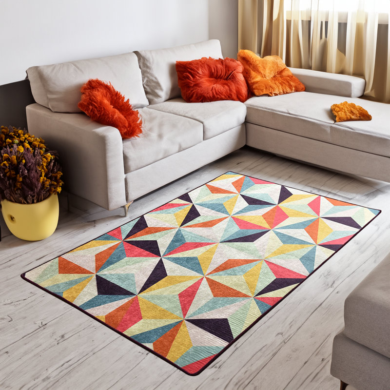 Tapis rectangulaire Malachia 63 po x 90,6 po