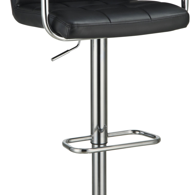 Tabouret pivotant à hauteur réglable Teterboro, Noir
