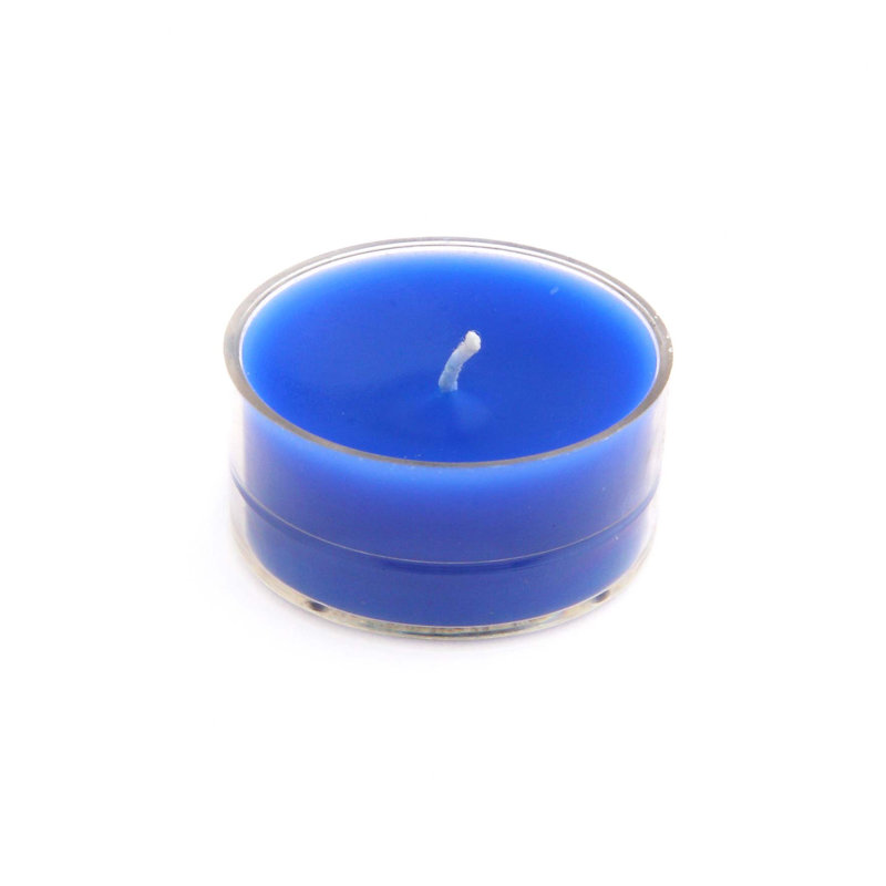 Bougie photophore sans parfum, Bleu, Ensemble de 50