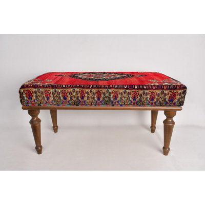 Ottoman Bench Desk Bench, Dining Room Bench, Upholstered Bench, Turkish Rug Bench, Kilim Bench, Home Decor Bench, Handmade Bench
