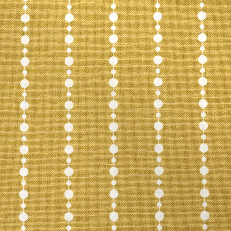Schumacher x Neisha Crosland Beaded Stripe Fabric, Straw