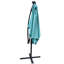 Parasol pour terrasse 26 lumières solaires 2x3m Rectangle - Poteau en acier, eau, pour terrasse extérieure avec éclairage à DEL