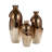 Decorative Two-tone Glass Table Vase for Home Decor - Elegant Flower Vase Accent for Living Room or Bedroom Display - Bronze-856513070