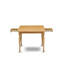 L'ensemble de 3 pièces de table de salle à manger moderne contient une table rectangulaire en bois avec Dropleaf et 2 chaises de salle à manger Parson en tissu de lin, chêne-112673219-109975703-109975704