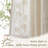 Linen Semi Sheer Rod Pocket Embroidered French Country Farmhouse Curtains-77959974