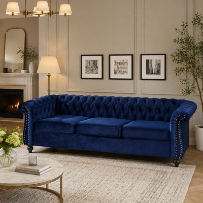 3 Seater Velvet Sofa