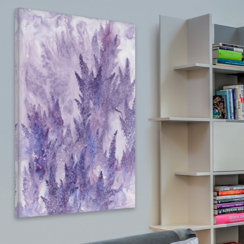 « recréant luxuriant », impression sur toile, H 26 po x l 18 po x P 1,5 po, Pas de tapis, Toile tendue