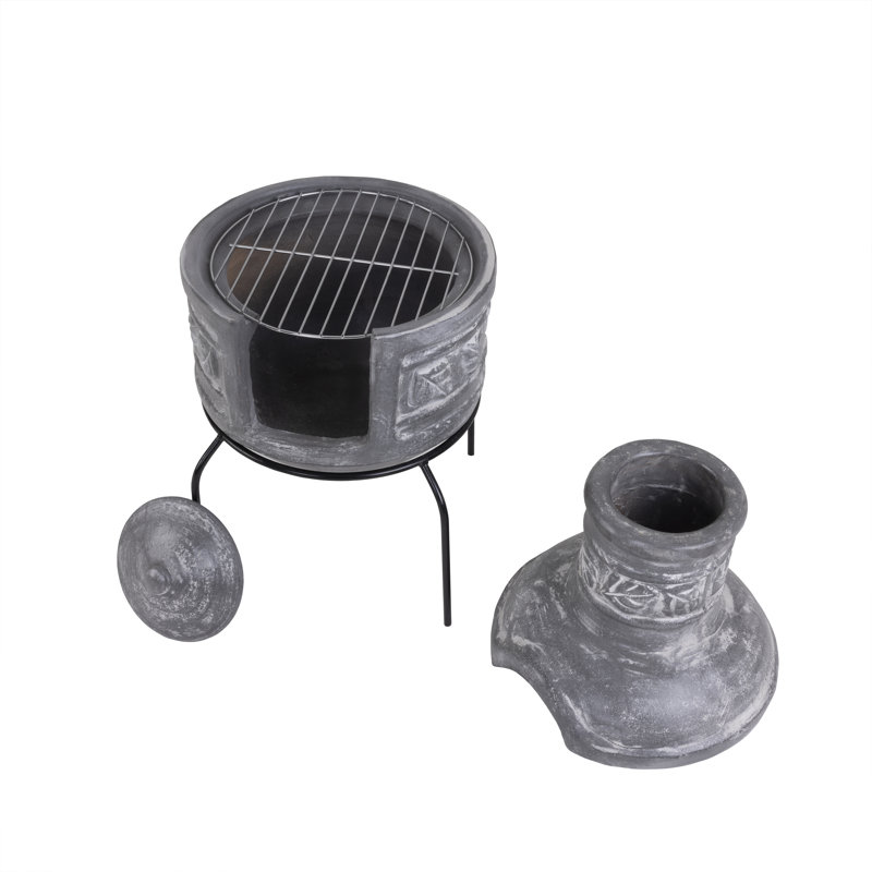 Cylinder Wood Burning Smokeless Chimnea
