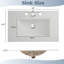 Meuble-lavabo sans poignée avec lavabo en céramique 30 po-62728883