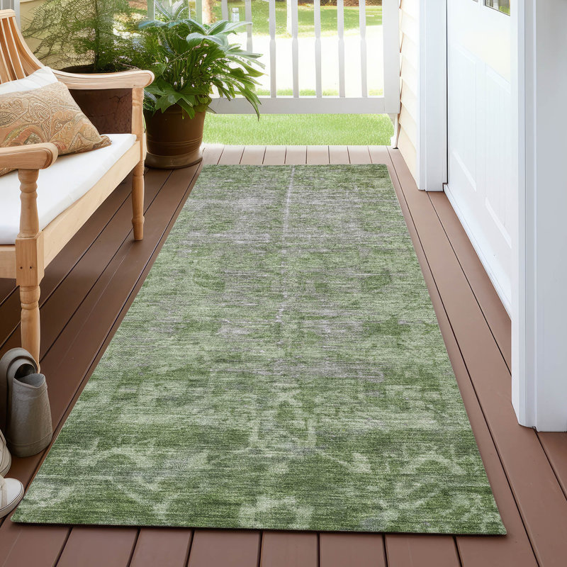 Tapis intérieur / extérieur lavable en machine Christain ACN1228, Tapis de couloir 2 pi 3 po x 7 pi 6 po