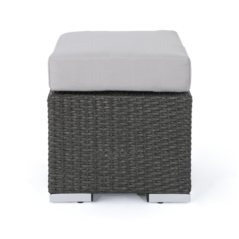 Chic Outdoor Lounge Essential - Grey And Silver, Pe , Iron, Waterproof, 12.75 In Tall Relaxation Addition +Iron, 16.68 Depth