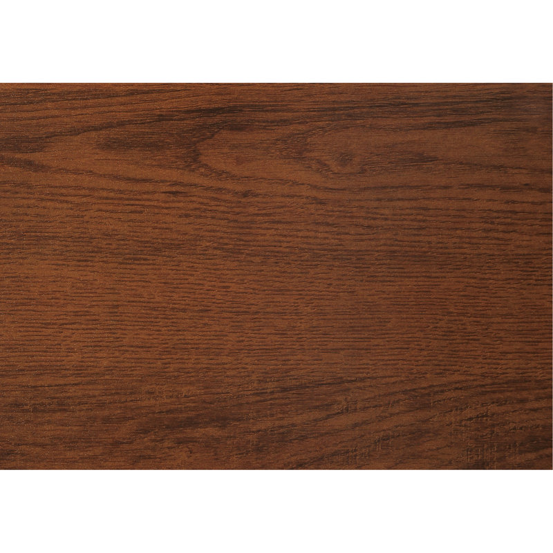 Bureau d'étude contemporain pour bureau - 152 cm (60 po), stratifié brun, métal noir, table de rangement professionnelle