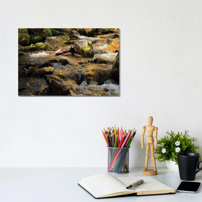 Cascades At Maroon Bells by Brian Wolf - Wrapped Canvas Print