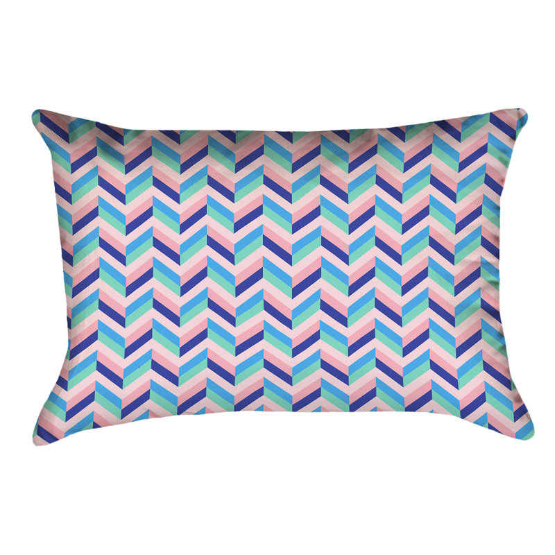 Coussin Katelyn Elizabeth, Rose et bleu marine, Sergé de coton