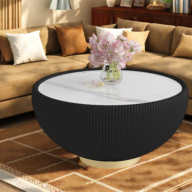 Stone Top End Table