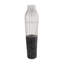 Metal Tall Decorative Silver Vase with Woven Black Rattan Base-107148906