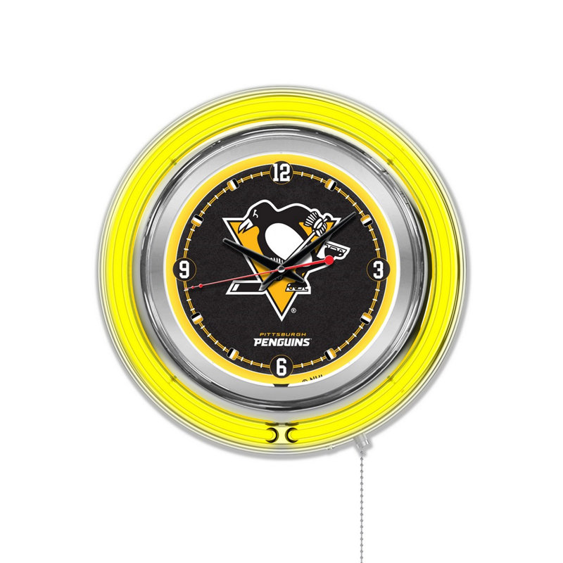 Horloge murale 15" nhl, Pittsburgh Penguins