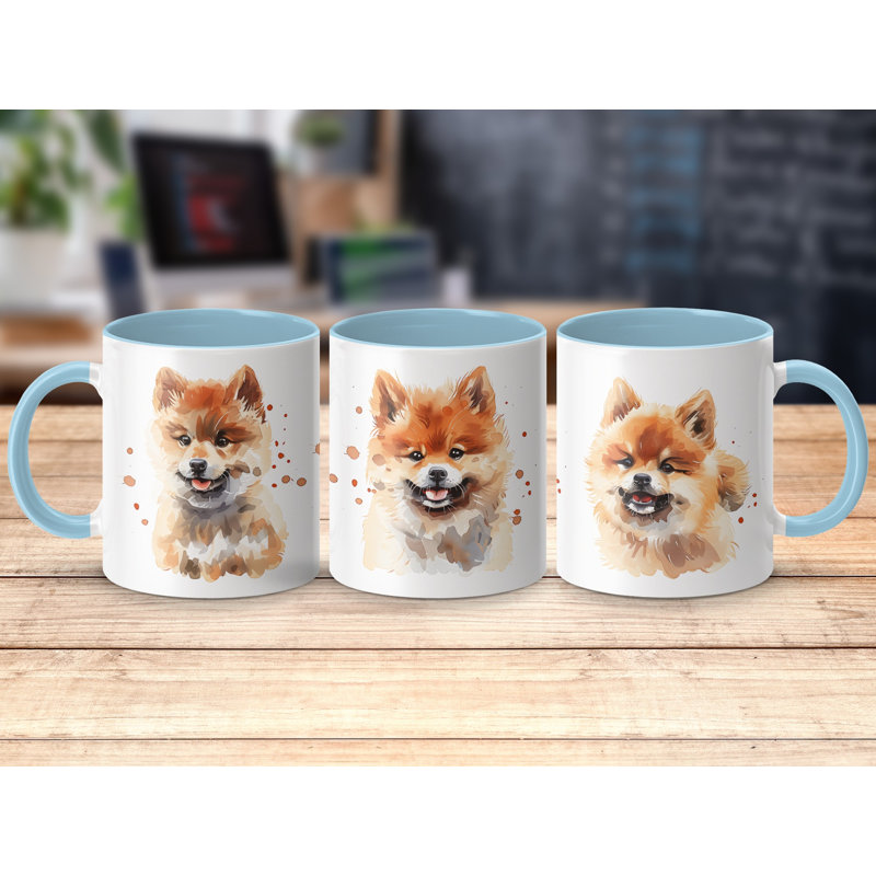 Mug, 3, Light Blue