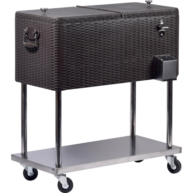 Analeese Metal Bar Cart