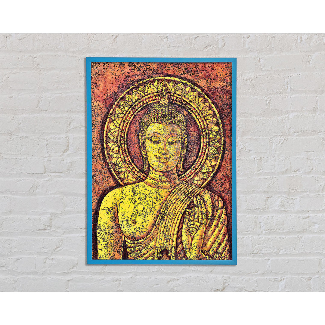 Goldener Buddha 1 - Einzelner Bilderrahmen Kunstdrucke