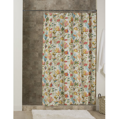 Rideau de douche simple 100% coton Surya