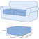 Astoria Box Cushion Loveseat Slipcover