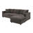 Modern Sectional Sofa, L-Shaped Couch Set With 2 Free Pillows, 4-Seat Couch Set With Convertible Ottoman, Comfy Couch-1956801139