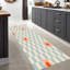 Tapis transitionnel non tissé à imprimé floral avec des tons doux pour la chambre à coucher et le bureau-114334079