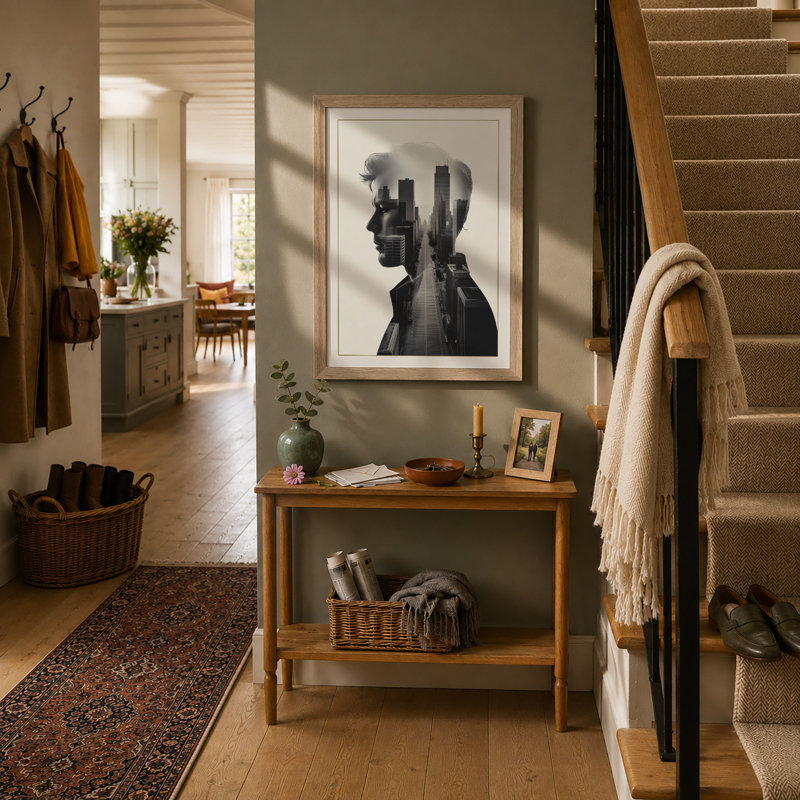 Urban Consciousness Modern - Framed Print, A4 - 29.7 x 21.0 cm, Oak