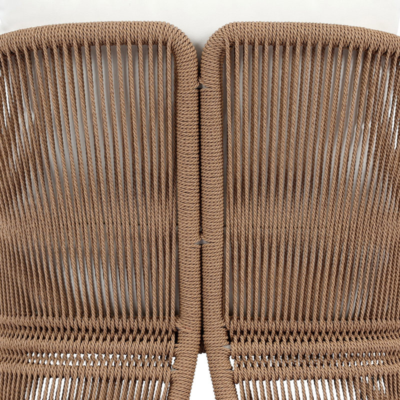 Mondira Outdoor Chair-Faux Black Hyacinth, Textured Natural