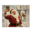 Père Noël avec toile de renne, design par Arlington Prints-1498285208