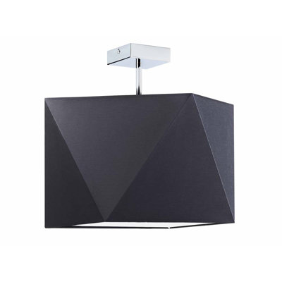 Demarian Fabric Semi Flush Mount