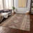 Machine Washable Indoor/Outdoor Claudian ACN1226 Brown Rug-103709717