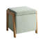 Taheem 45cm Wide Square Solid Colour Pouffe Ottoman with Storage-122911991